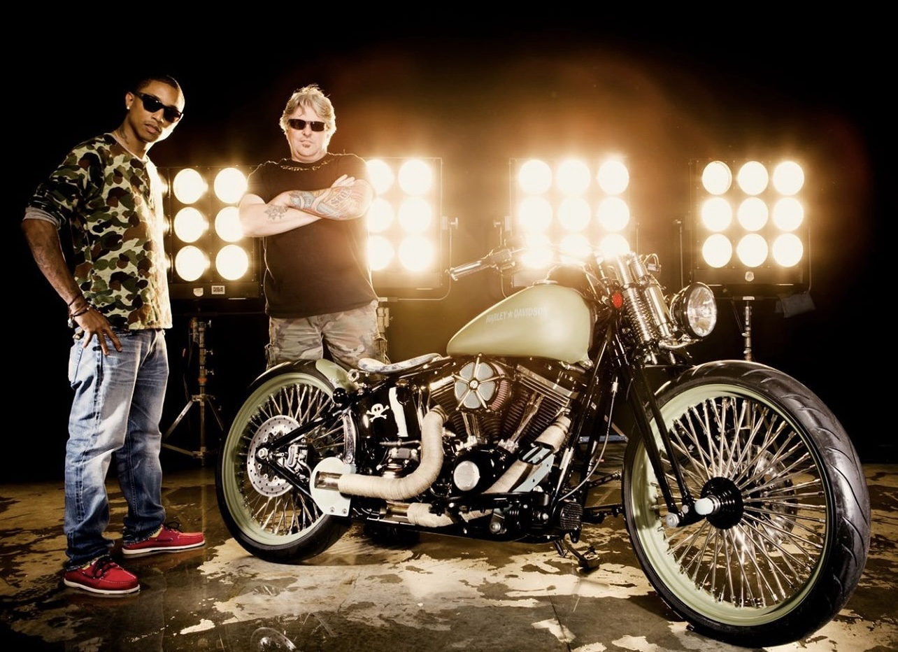 Pharrell Williams Americana HD Softail — custom Harley-Davidson built by Doug Keim at Creative Cycles