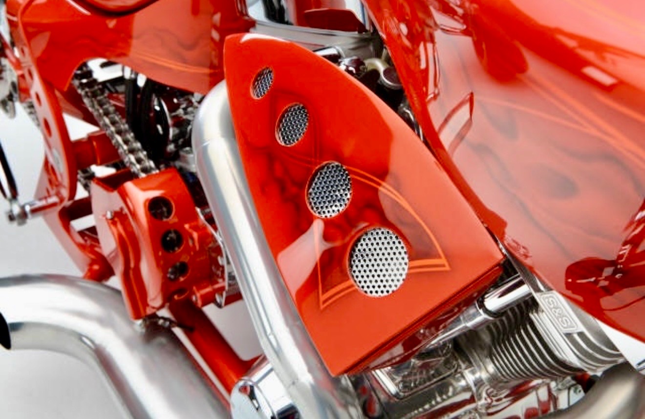 Creative Cycles "Roll-X" Hand Crafted Trike — hand-crafted custom motorcycle built by Doug Keim at Creative Cycles, Umatilla FL
