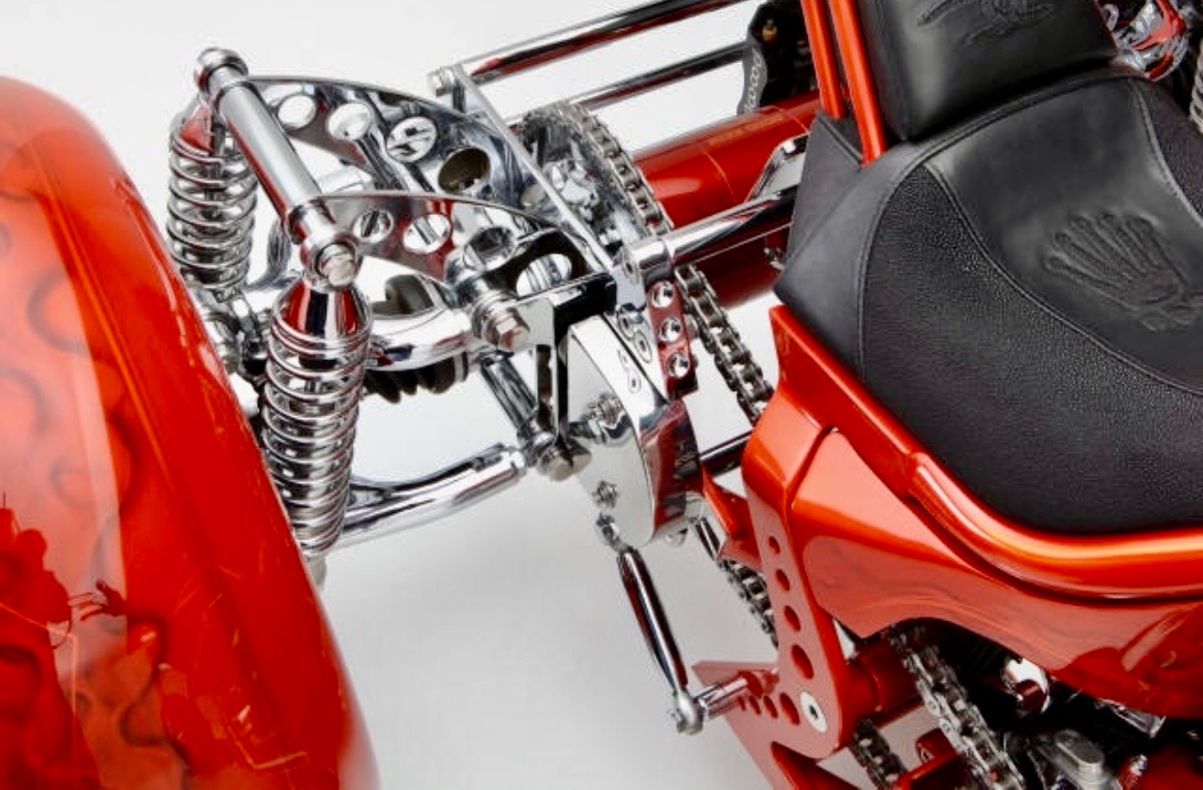 Creative Cycles "Roll-X" Hand Crafted Trike — hand-crafted custom motorcycle built by Doug Keim at Creative Cycles, Umatilla FL