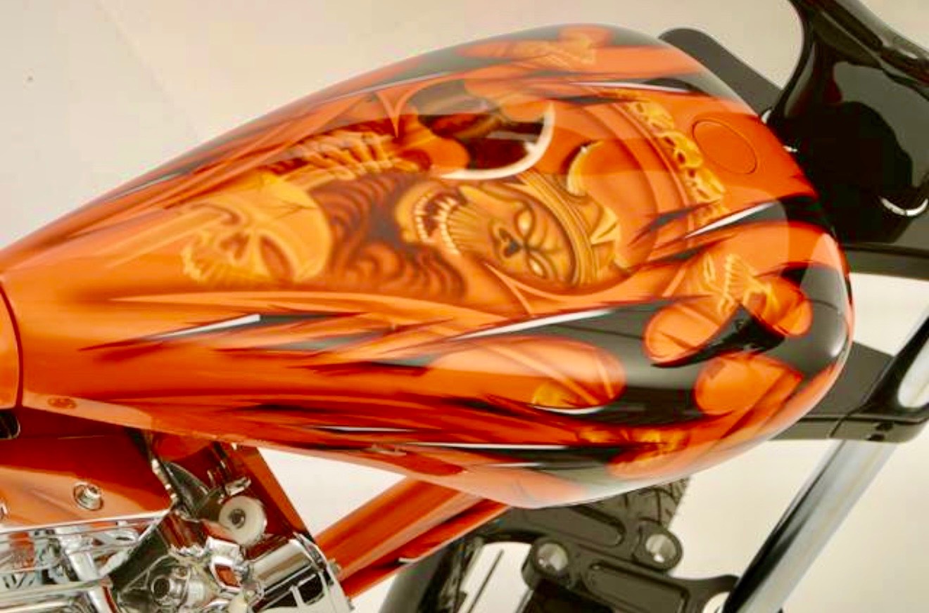 Creative Cycles "Battle Axe" — hand-crafted custom motorcycle built by Doug Keim at Creative Cycles, Umatilla FL