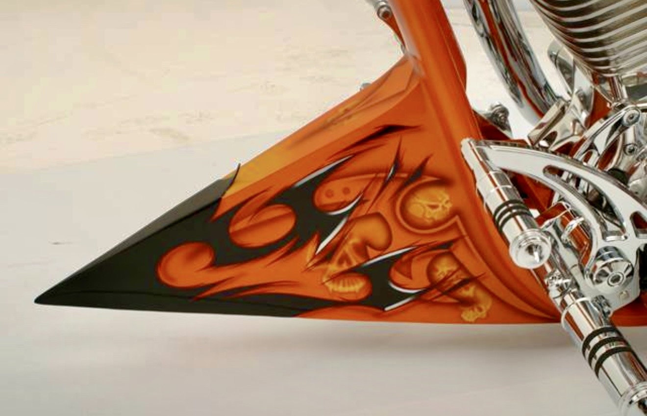 Creative Cycles "Battle Axe" — hand-crafted custom motorcycle built by Doug Keim at Creative Cycles, Umatilla FL