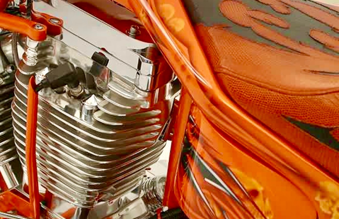 Creative Cycles "Battle Axe" — hand-crafted custom motorcycle built by Doug Keim at Creative Cycles, Umatilla FL