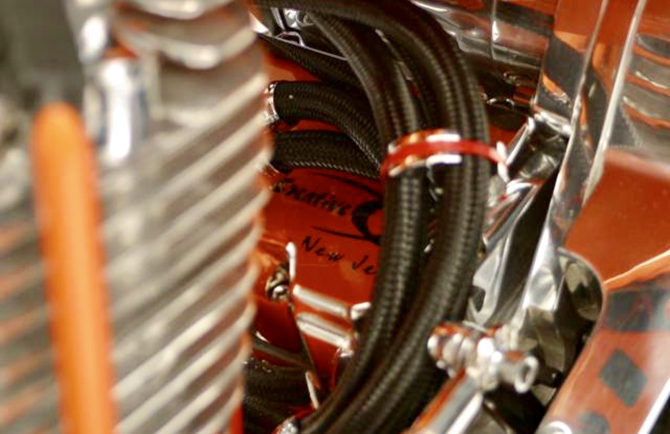 Creative Cycles "Battle Axe" — hand-crafted custom motorcycle built by Doug Keim at Creative Cycles, Umatilla FL