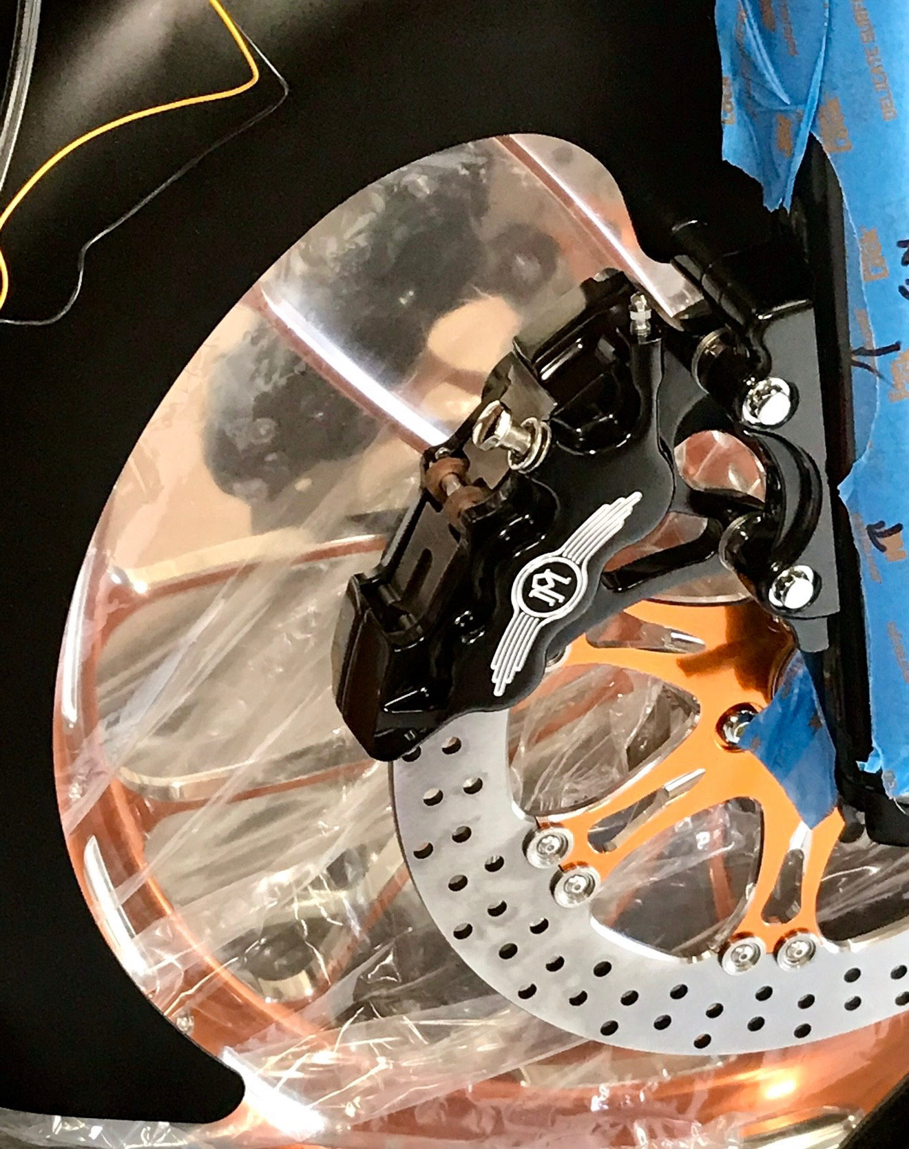 "Orange Tang" Custom H-D Road King — hand-crafted custom motorcycle built by Doug Keim at Creative Cycles, Umatilla FL
