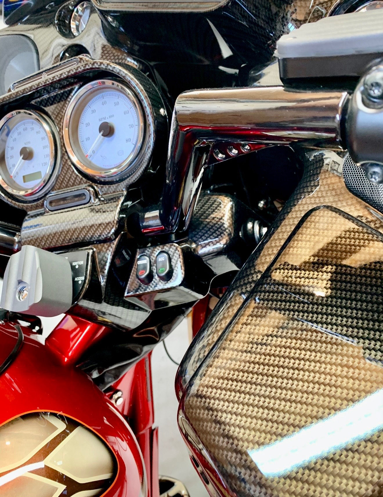 "Scalpel 2.0" Custom H-D Road Glide — hand-crafted custom motorcycle built by Doug Keim at Creative Cycles, Umatilla FL