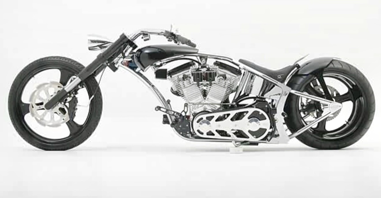 CREATIVE CYCLES "DARKNESS WITHIN" - ARTISTRY IN IRON LAS VEGAS 2003 BIKE — hand-crafted custom motorcycle built by Doug Keim at Creative Cycles, Umatilla FL