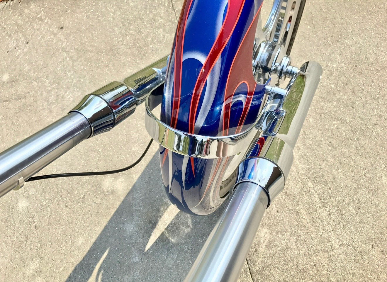 Creative Cycles "BLUE" — hand-crafted custom motorcycle built by Doug Keim at Creative Cycles, Umatilla FL