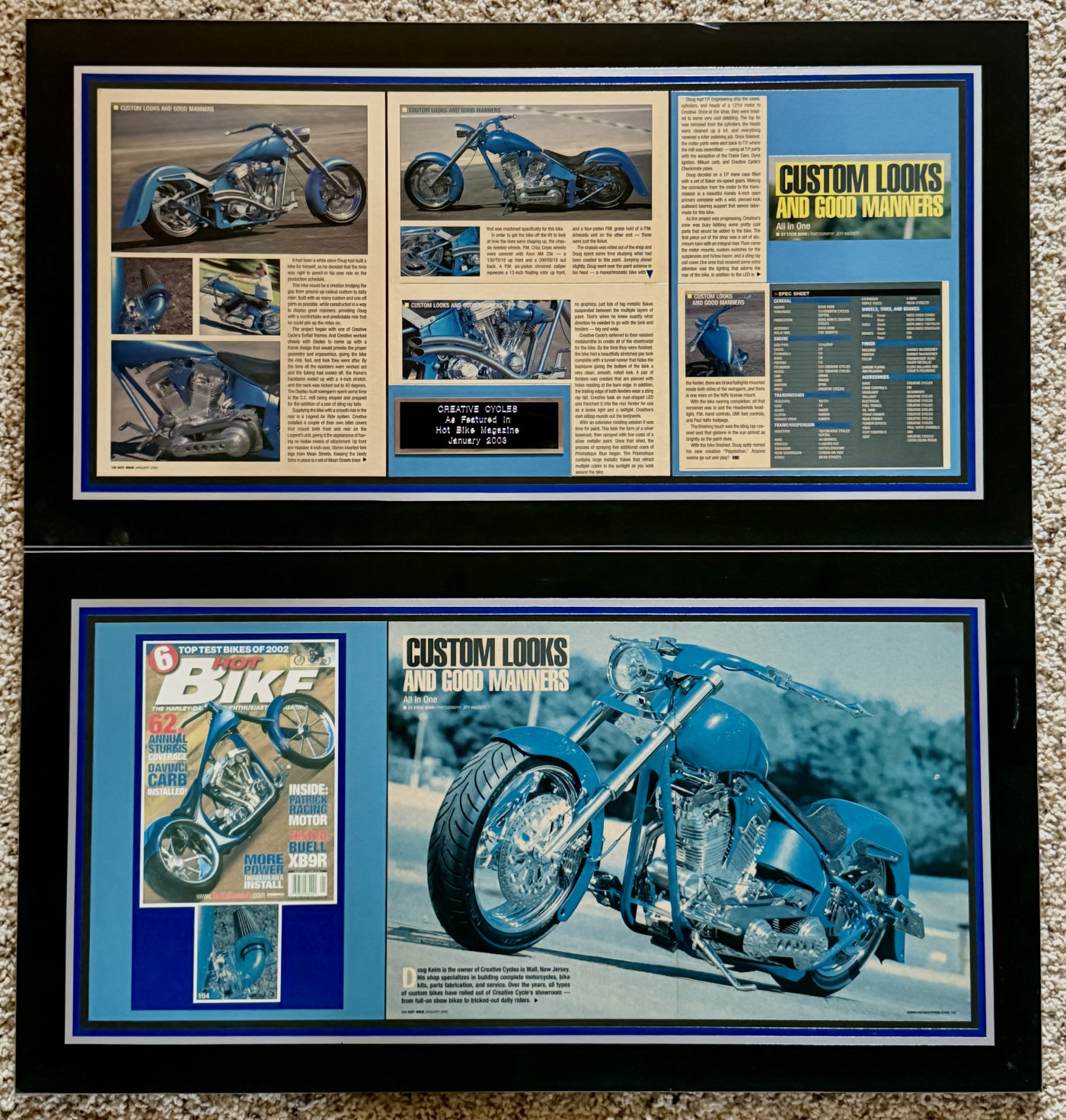 Creative Cycles "PlayStation" — hand-crafted custom motorcycle built by Doug Keim at Creative Cycles, Umatilla FL