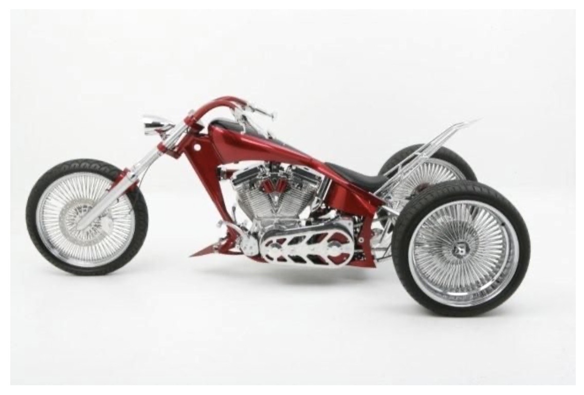 Creative Cycles "Doo-Wop" Big Pimpin' Trike — hand-crafted custom motorcycle built by Doug Keim at Creative Cycles, Umatilla FL