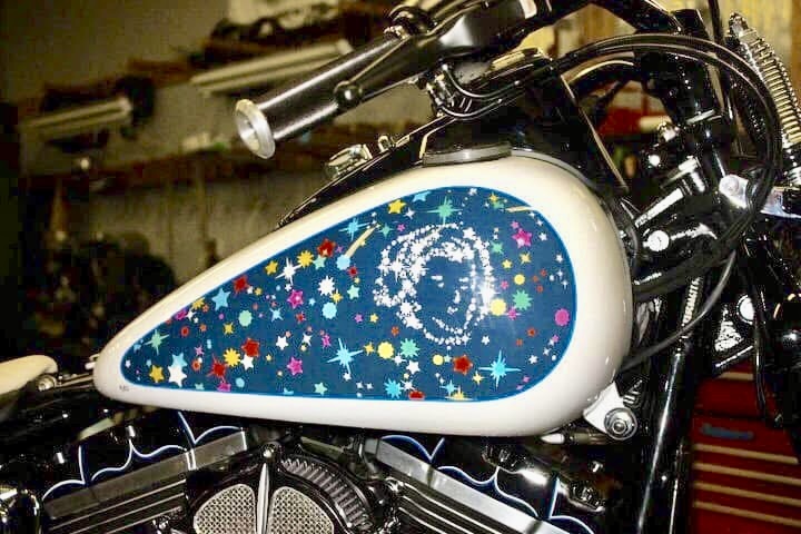 Pharrell Williams Cosmic Racer HD Softail — custom Harley-Davidson built by Doug Keim at Creative Cycles